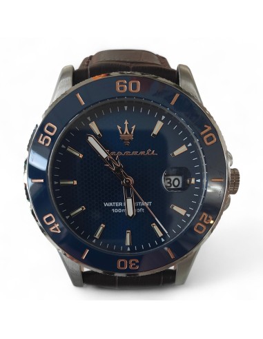 Orologio Competizione Cinturino in Pelle R8851100004 Maserati