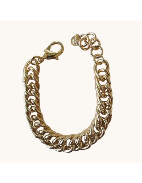 Bracciale Grumetta Doppia in Ottone Think Positive