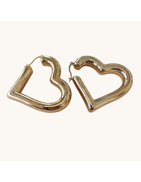 Orecchini OPEN HEART "Cuore Aperto" in Acciaio Think Positive