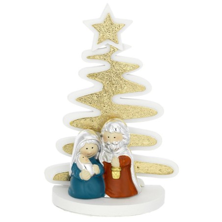 Presepe con Albero Stilizzato Onde Natale Bagutta