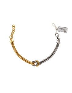 Bracciale Nodo Bicolore Argento 925 Think Positive
