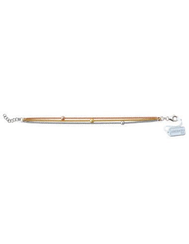 Bracciale Tre Fili Tricolore Argento 925 Think Positive