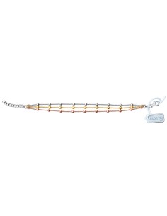 Bracciale Tricolore Argento 925 con Palline Think Positive