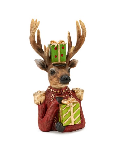 Renna mezzobusto Crazy deer Christmas Fade
