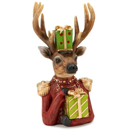 Renna mezzobusto Crazy deer Christmas Fade