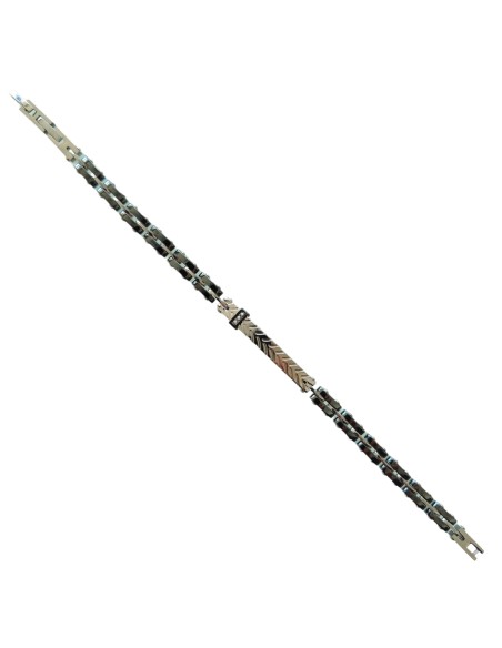 Bracciale uomo in Acciaio lavorazione spiga Myo