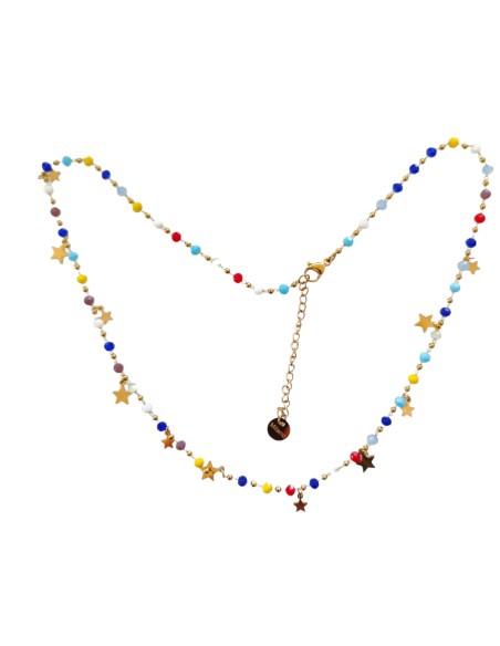 Girocollo Choker multicolor con Stelline Touch Me