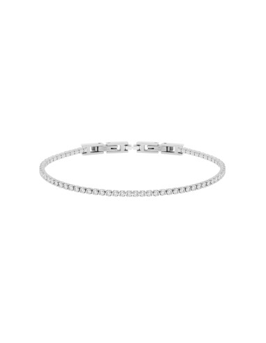 Bracciale in Acciaio Unisex Tennis Piccolo Bianchi 1One