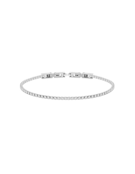 Bracciale in Acciaio Unisex Tennis Piccolo Bianchi 1One