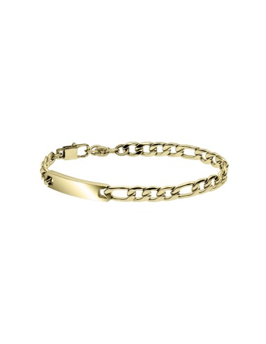 Bracciale in Acciaio Uomo Maglia 3+1Placca Laterale 1One