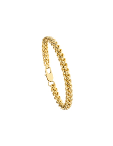Bracciale in acciaio dorato donna Spiga 1One