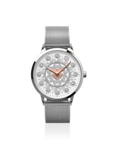 Orologio Presentosa Acciaio con 1 Cuore Rosato RL