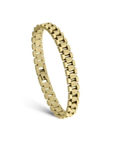 Bracciale in acciaio dorato 316L cm 21,5 1one