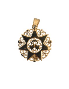 Ciondolo Presentosa Oro 18Kt 2 Cuori RL