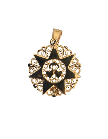 Ciondolo Presentosa Oro 18Kt 2 Cuori RL