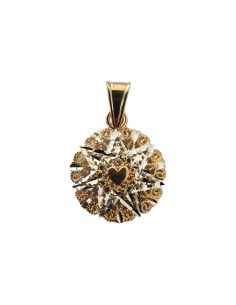 Ciondolo Presentosa  Oro 18Kt Bicolore 1 Cuore RL