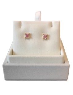 Orecchini Oro Giallo Topazio Rosa Verooro