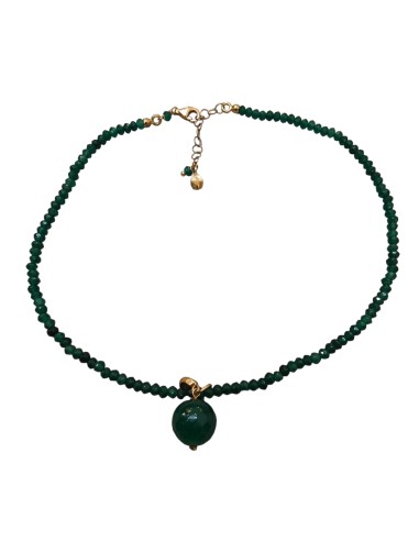 Girocollo Choker agata verde smeraldo Marakò