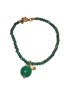 Bracciale agata verde smeraldo Marakò
