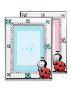 Cornice Bimbo/a Coccinella Laminata Argento 925‰ Atelier
