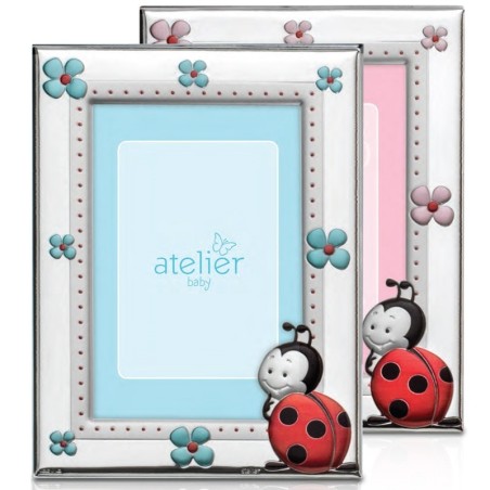 Cornice Bimbo/a Coccinella Laminata Argento 925‰ Atelier