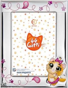 Cornice Bimba Laminato in Argento linea 44 Gatti