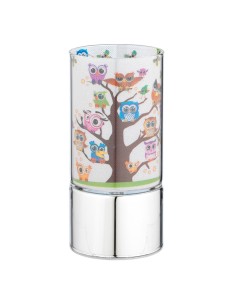 Lampada Decoro Gufi su Albero Bagutta