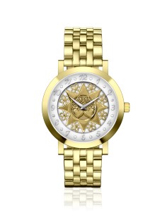 Orologio Presentosa in Acciaio Dorato 2 Cuori RL