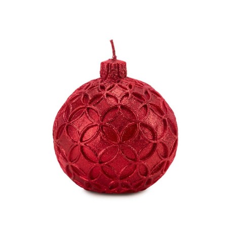 Candela Sfera Rossa Lavorata Fade
