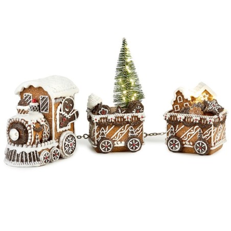 Trenino Natalizio Ginger World con Led Fade