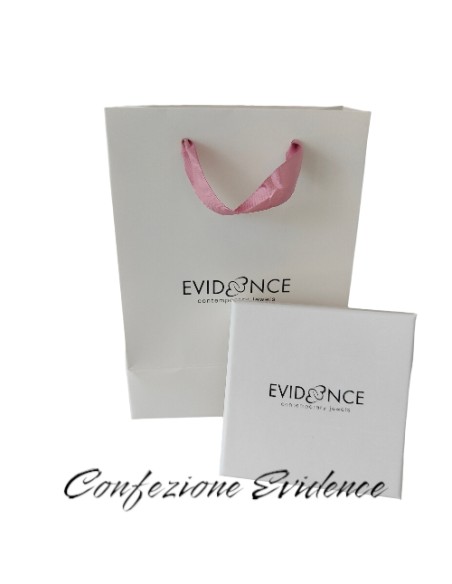 Parure Girocollo, Orecchini e Anello Gold con Zirconi Neri Evidence