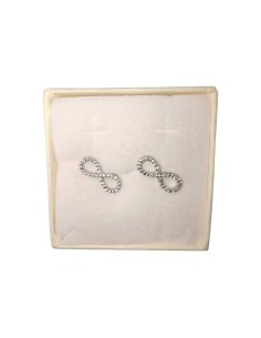 Orecchini Infinito con Zirconi Bianchi Evidence