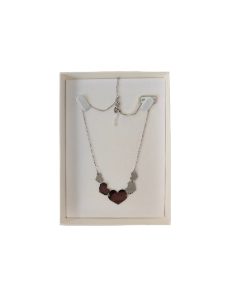 Girocollo Argento con Cinque Cuori RL