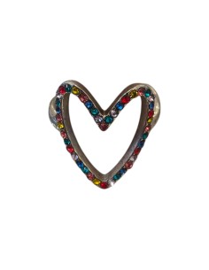 Anello Cuore Acciaio Rainbow Touch Me