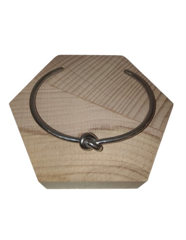 Bracciale Rigido in Acciaio Dorato Nodo D'Amore Touch Me