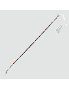 Bracciale Tennis Zirconi in Argento Rainbow InfinityOro