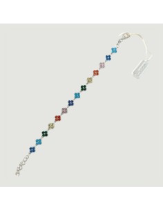 Bracciale in Argento Flowers Colorati InfinityOro