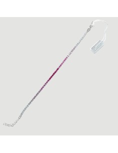 Bracciale Tennis Zirconi Sfumature Rosa InfinityOro