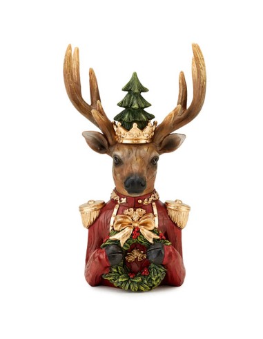 Renna mezzobusto Crazy deer Christmas Fade