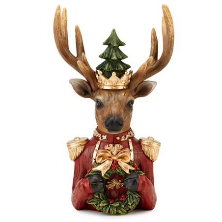 Renna mezzobusto Crazy deer Christmas Fade