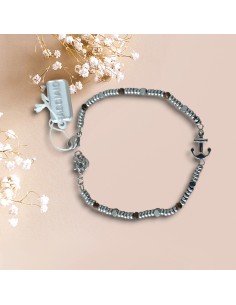 Bracciale Uomo in Acciaio con Ancora Think Positive