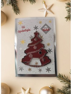 Apribottiglie Natalizio Albero Rosso Bagutta