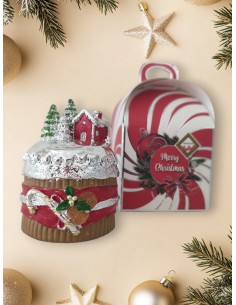 Panettone Mini Casetta in Resina Smaltata Bagutta