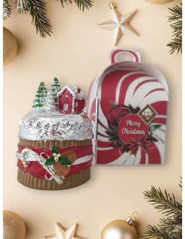 Panettone Mini Casetta in Resina Smaltata Bagutta
